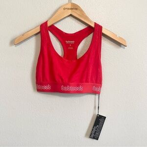NWT hardbody by badwood Red Racerback Sports Bra Size Small